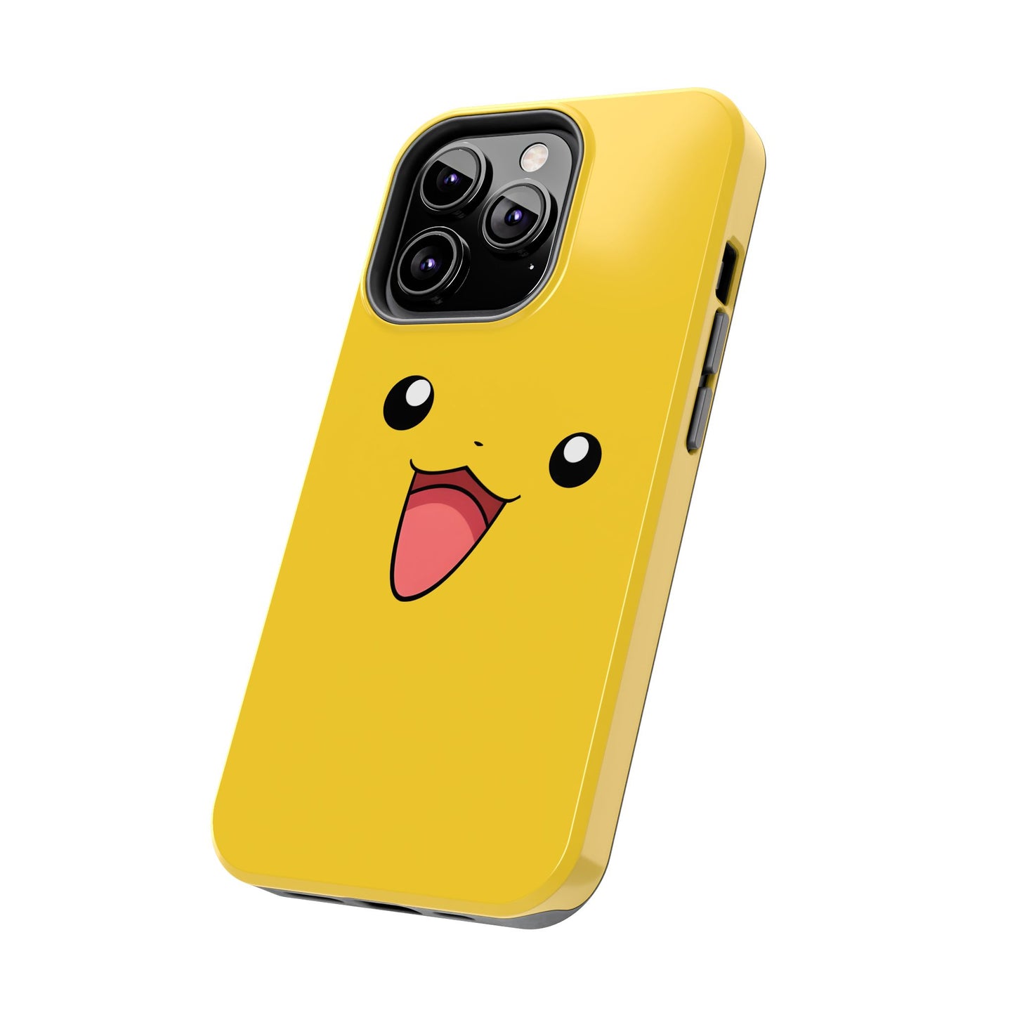 Electric Mouse Yellow Happy Face Minimal Design Tough Phone Case | Anime