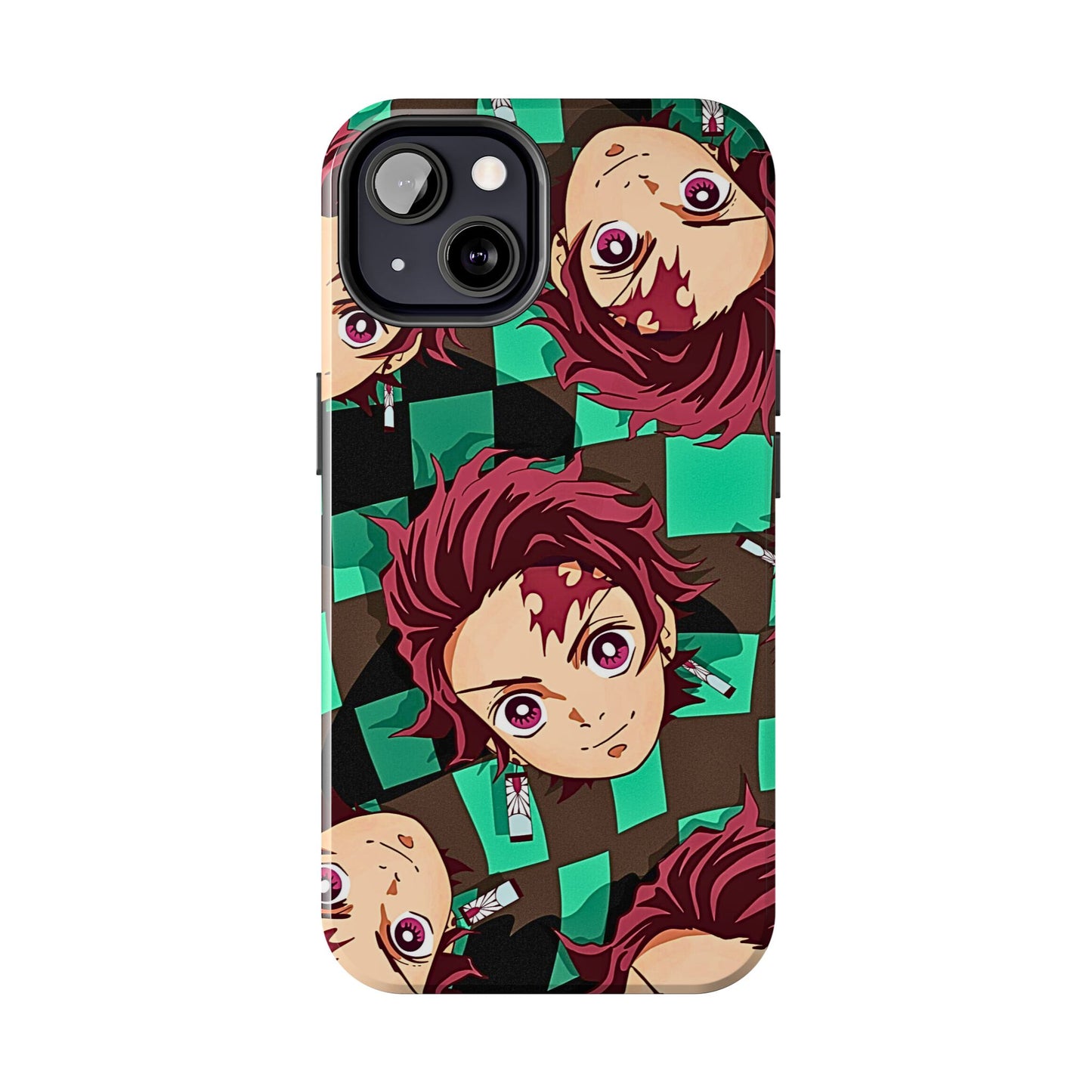 Tanjiro Kamado Head Pattern Tough Phone Case | Anime - Demon Slayer