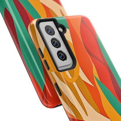 Abstract Autumn Leaves Tough Phone Case | Aesthetic