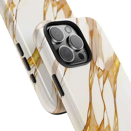 Luxury Marble Gold Vein Texture Pattern Style Tough Phone Case/Cover | Aesthetic