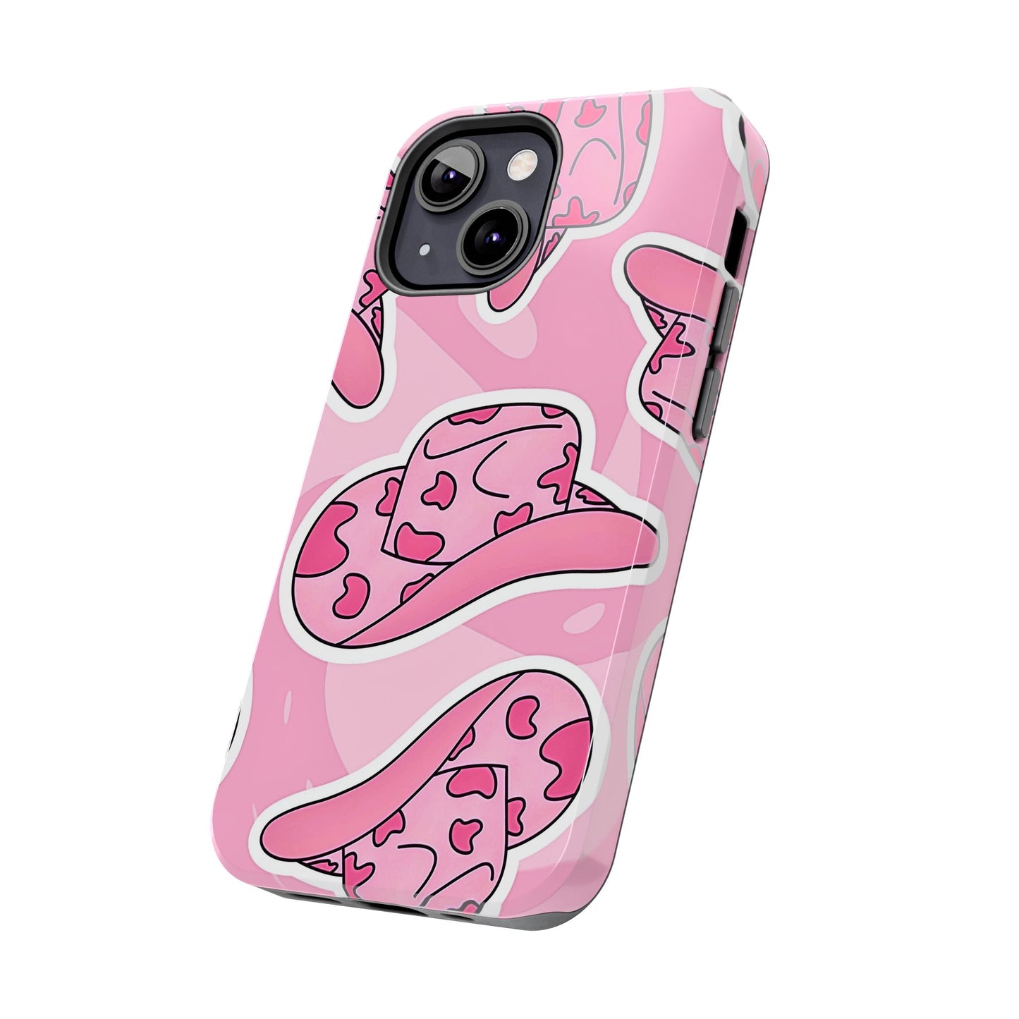 Pink Cowboy Hat Preppy Tough Phone Case | Aesthetic