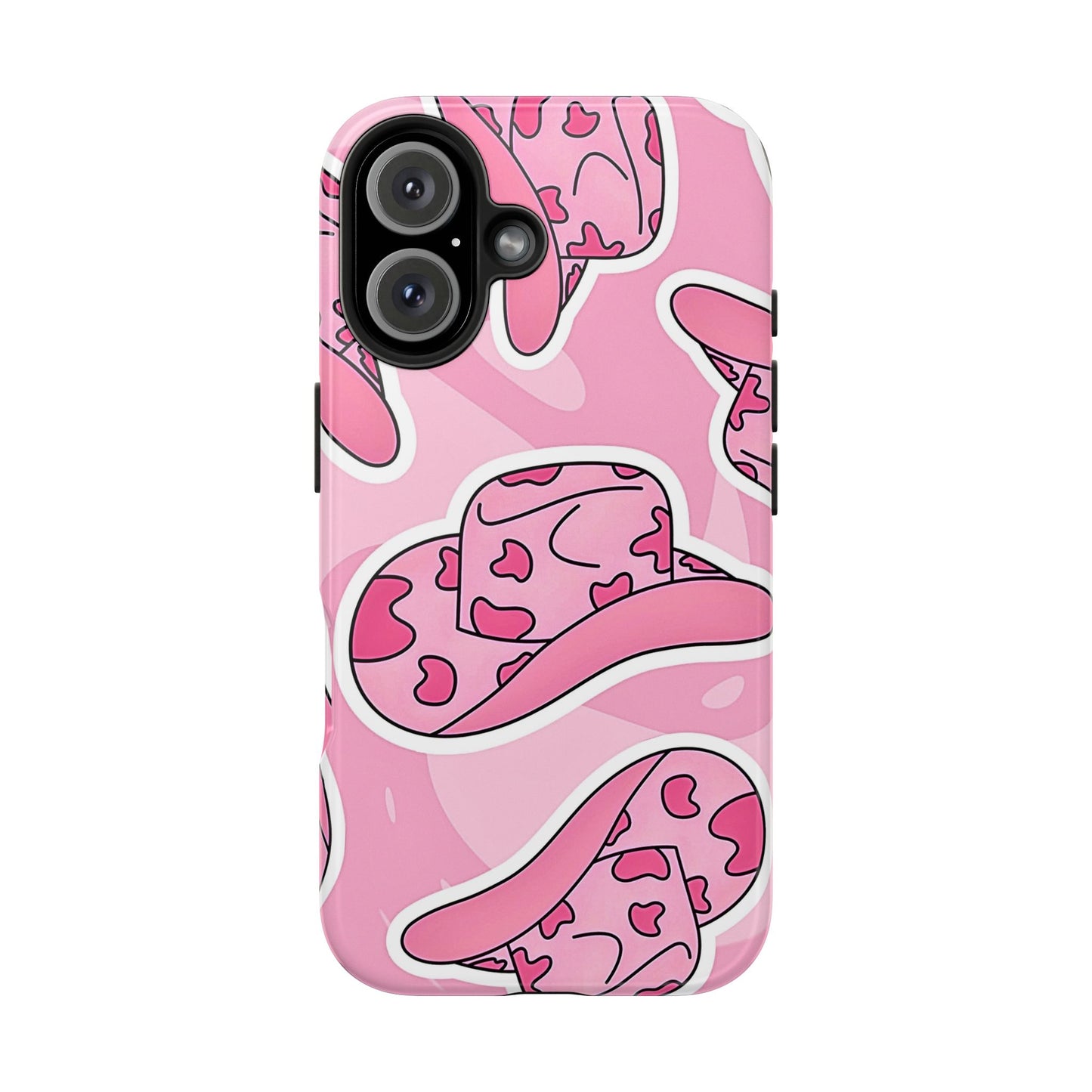 Pink Cowboy Hat Preppy Tough Phone Case | Aesthetic
