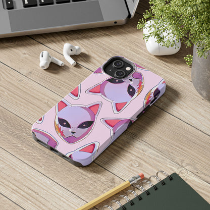 Sabito Fox Mask Pattern Tough Phone Case | Anime - Demon Slayer