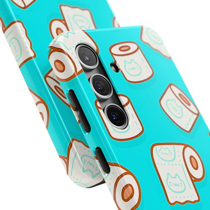Funda resistente para teléfono con estampado de papel higiénico kawaii | Estética
