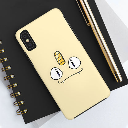 Cat Minimal Gold Coin Face Tough Phone Case | Anime