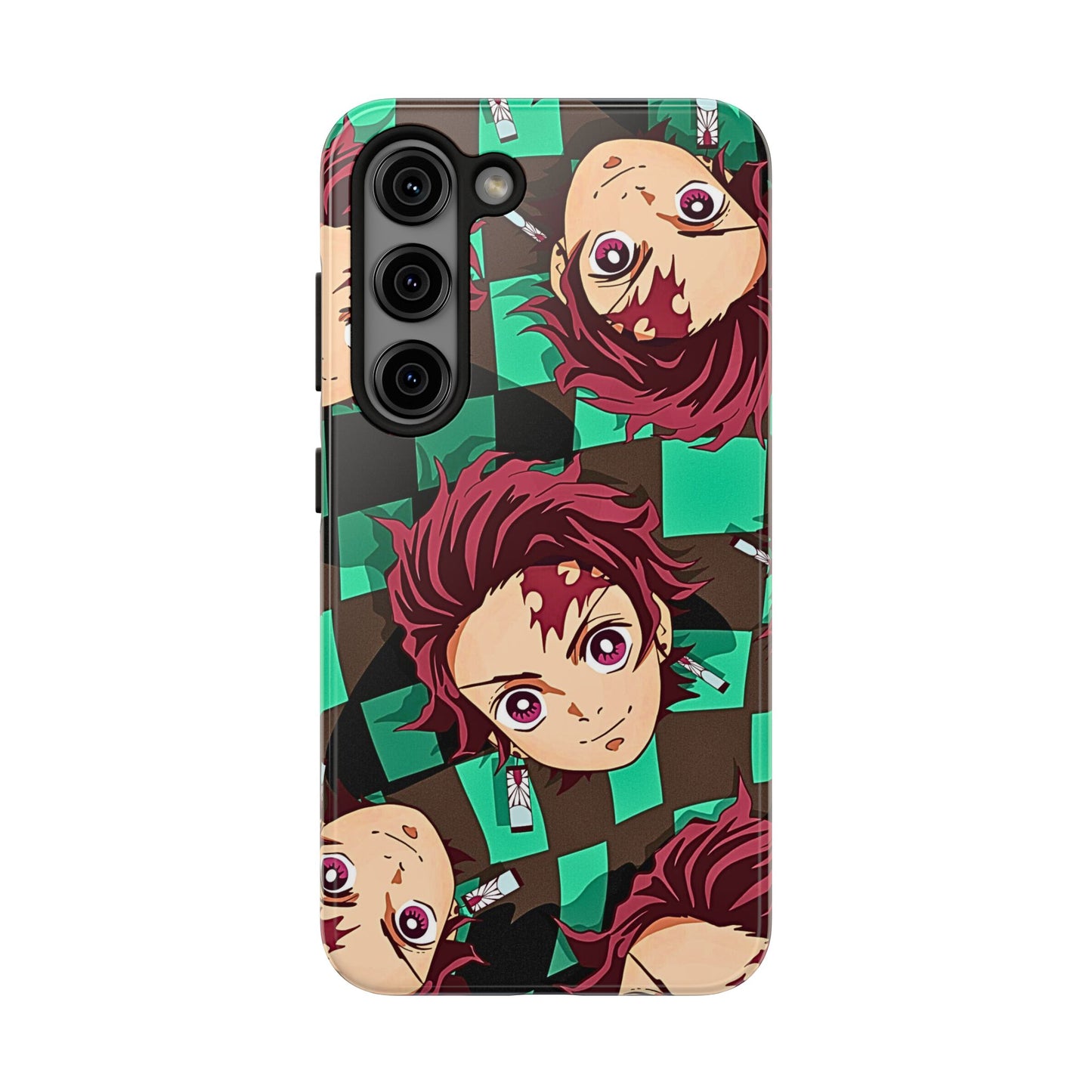 Tanjiro Kamado Head Pattern Tough Phone Case | Anime - Demon Slayer