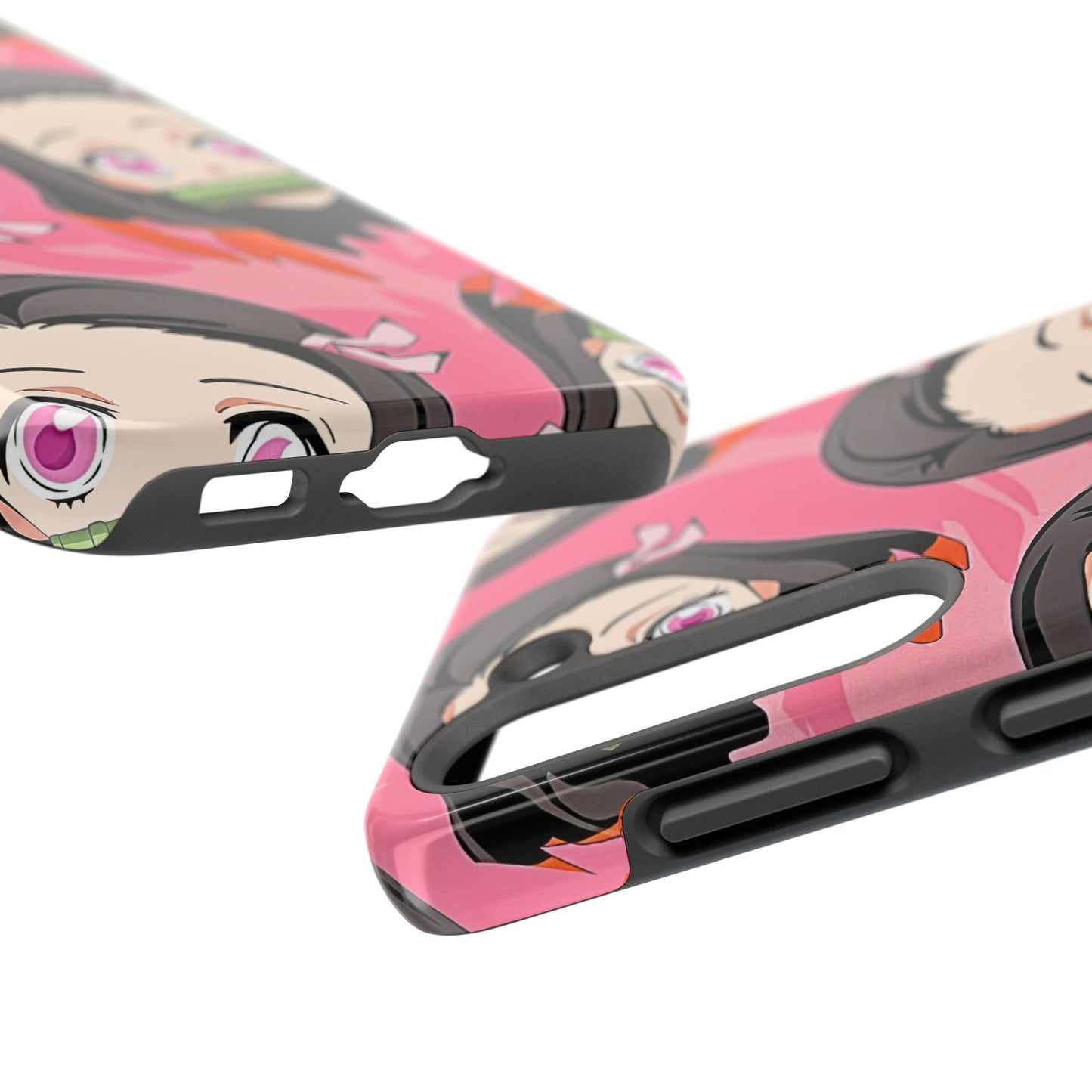 Nezuko Kamado Head Pattern Tough Phone Case | Anime - Demon Slayer