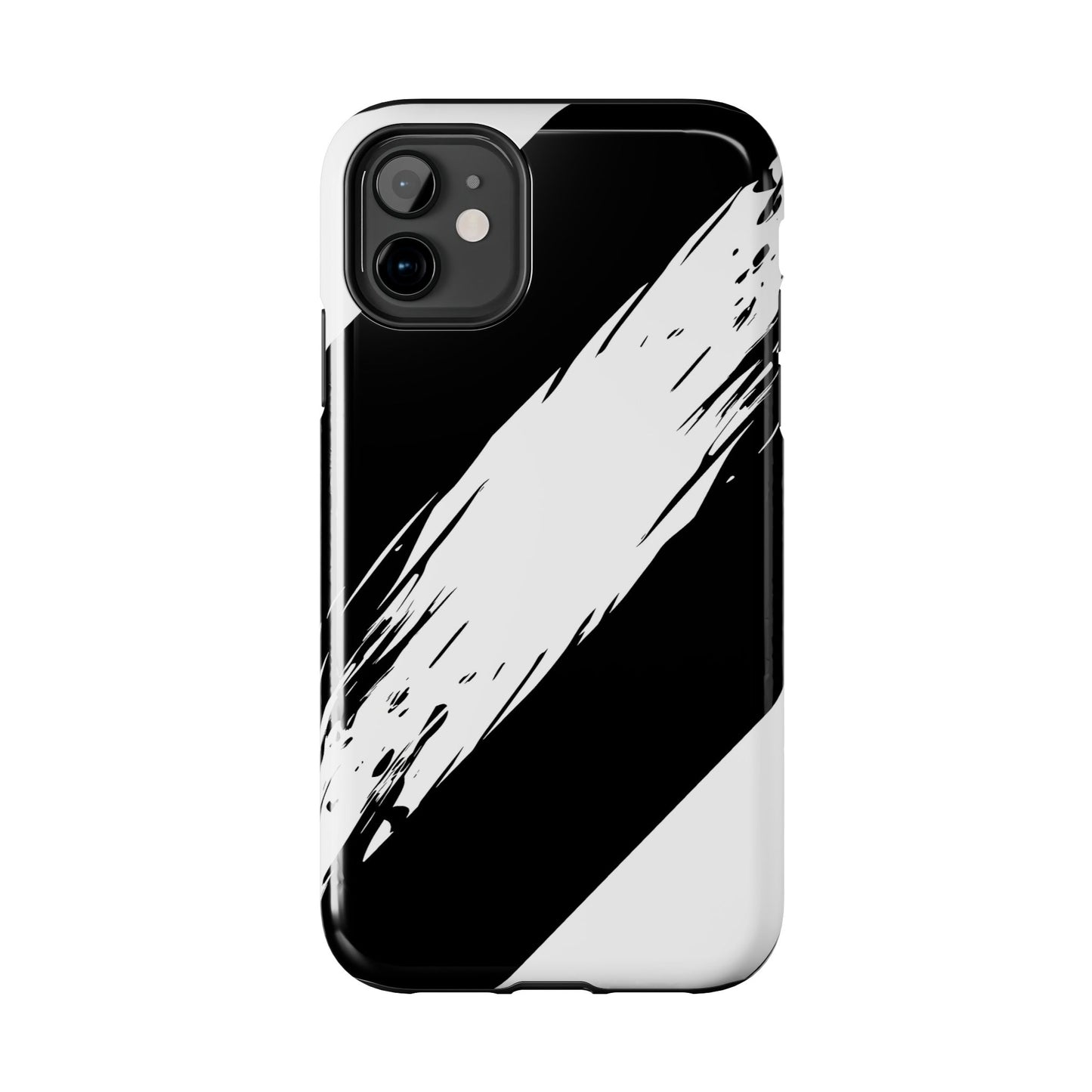Funda/cubierta resistente para teléfono con rayas diagonales en blanco roto | Estética