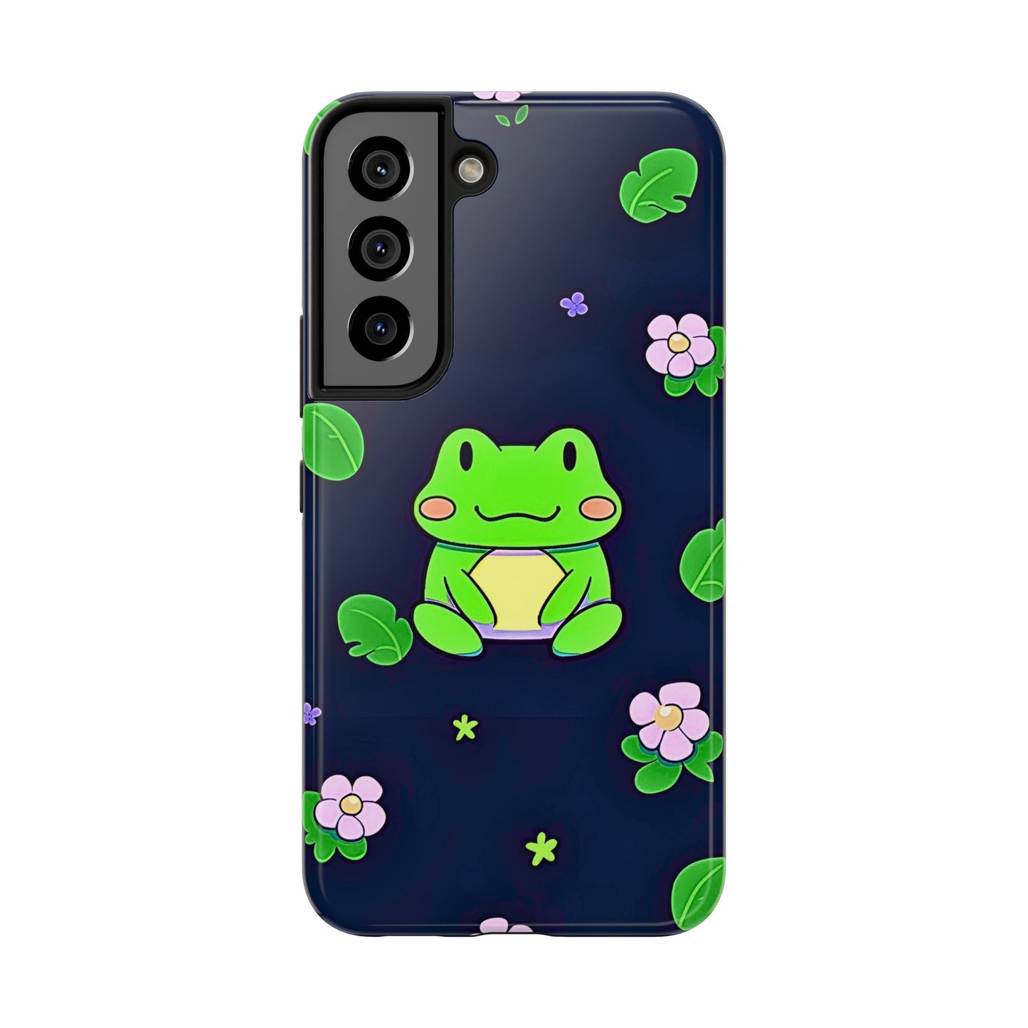 Adorable Froggy Black Tough Phone Case | Animals