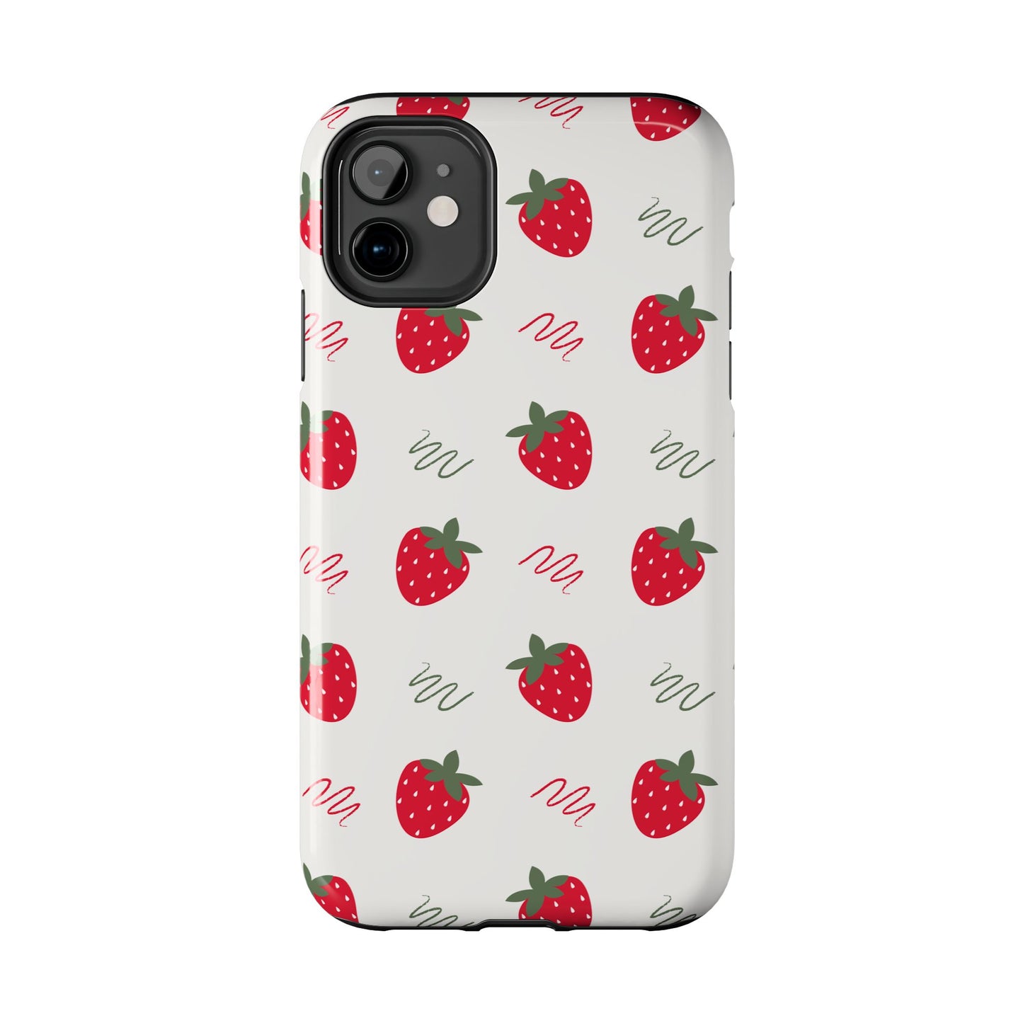 Strawberry Doodle Delight Tough Phone Case | Food