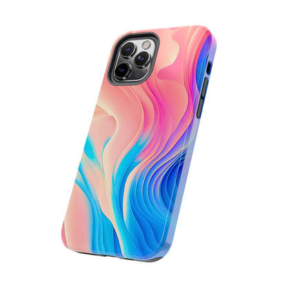 Abstract Pastel Waves Tough Phone Case | Aesthetic