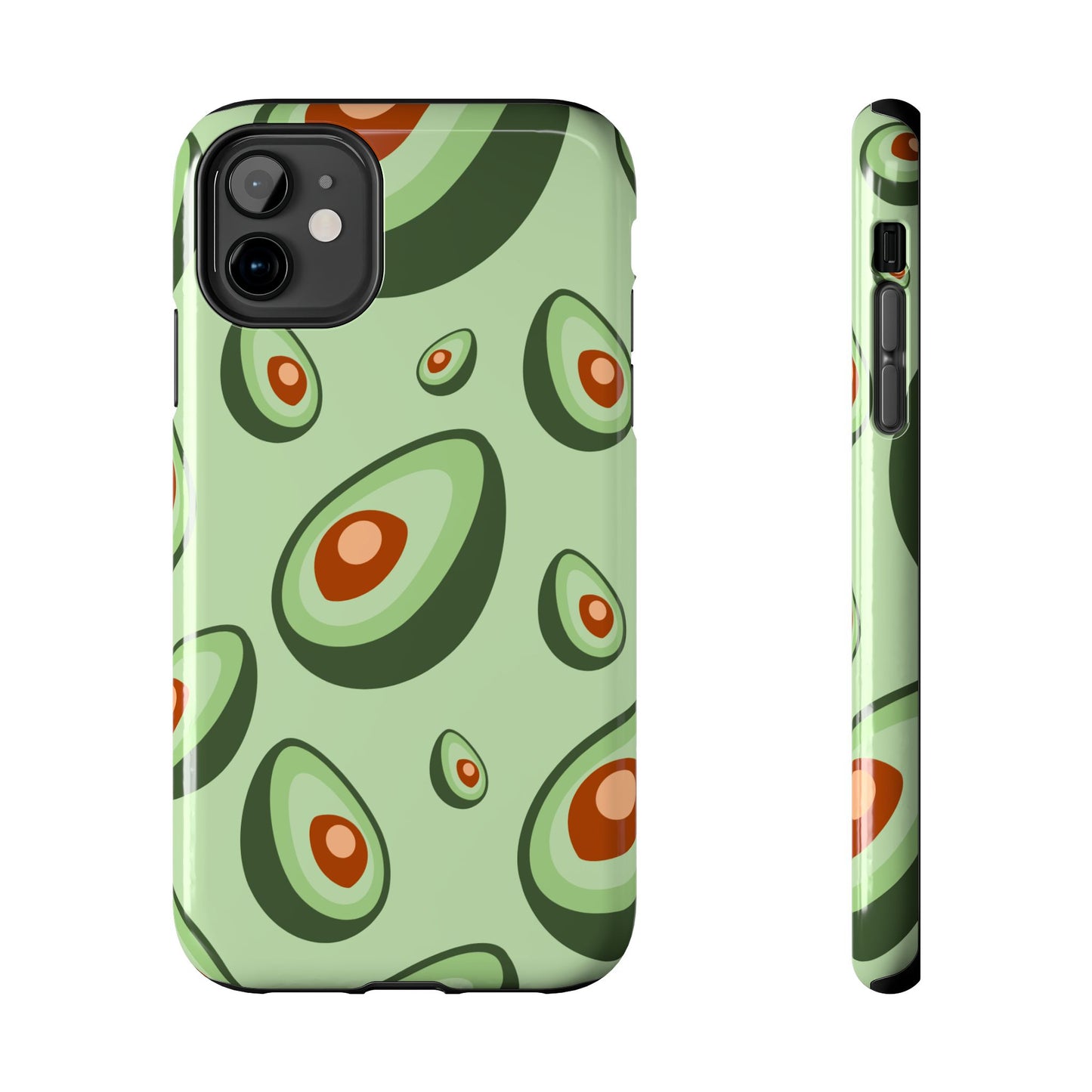 Trendy Avocado Pattern Green Aesthetic Minimal Fruit Phone Case | Food