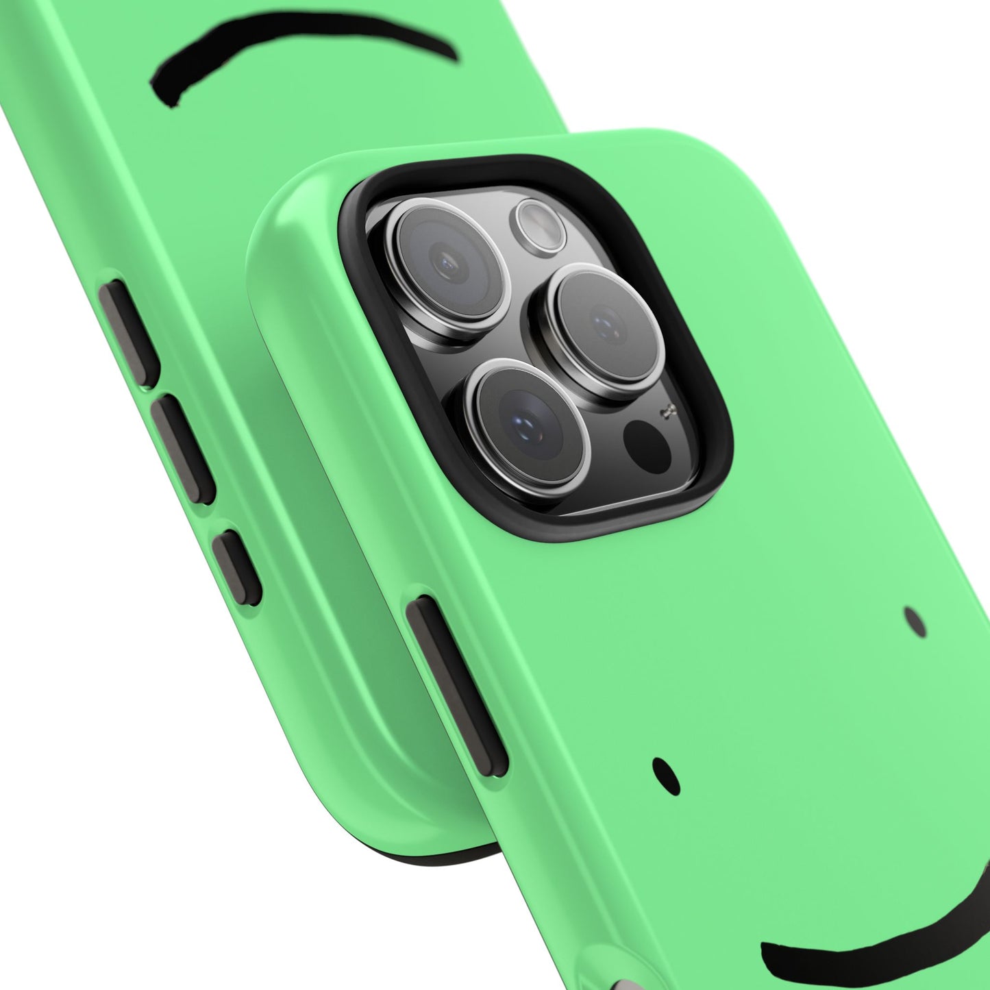 Simple Smile Green Face Tough Phone Case | Other