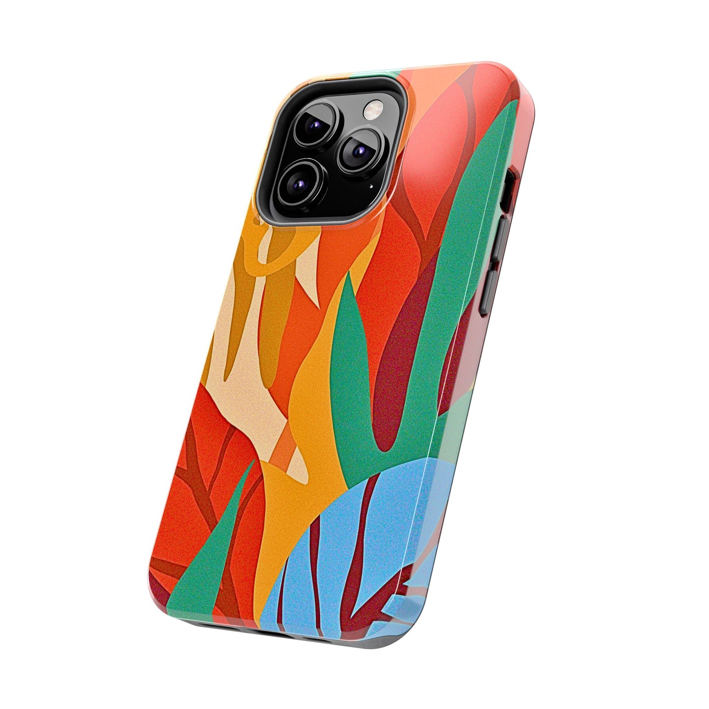 Abstract Autumn Leaves Tough Phone Case | Aesthetic