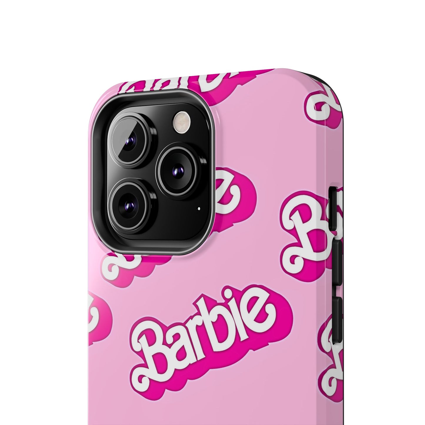 Funda rígida para teléfono con estampado retro del logotipo de Barbie | Estética