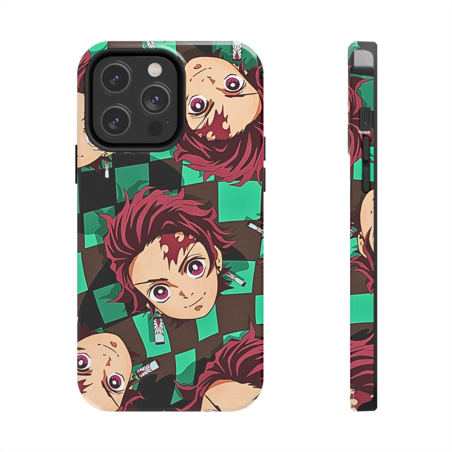 Tanjiro Kamado Head Pattern Tough Phone Case | Anime - Demon Slayer