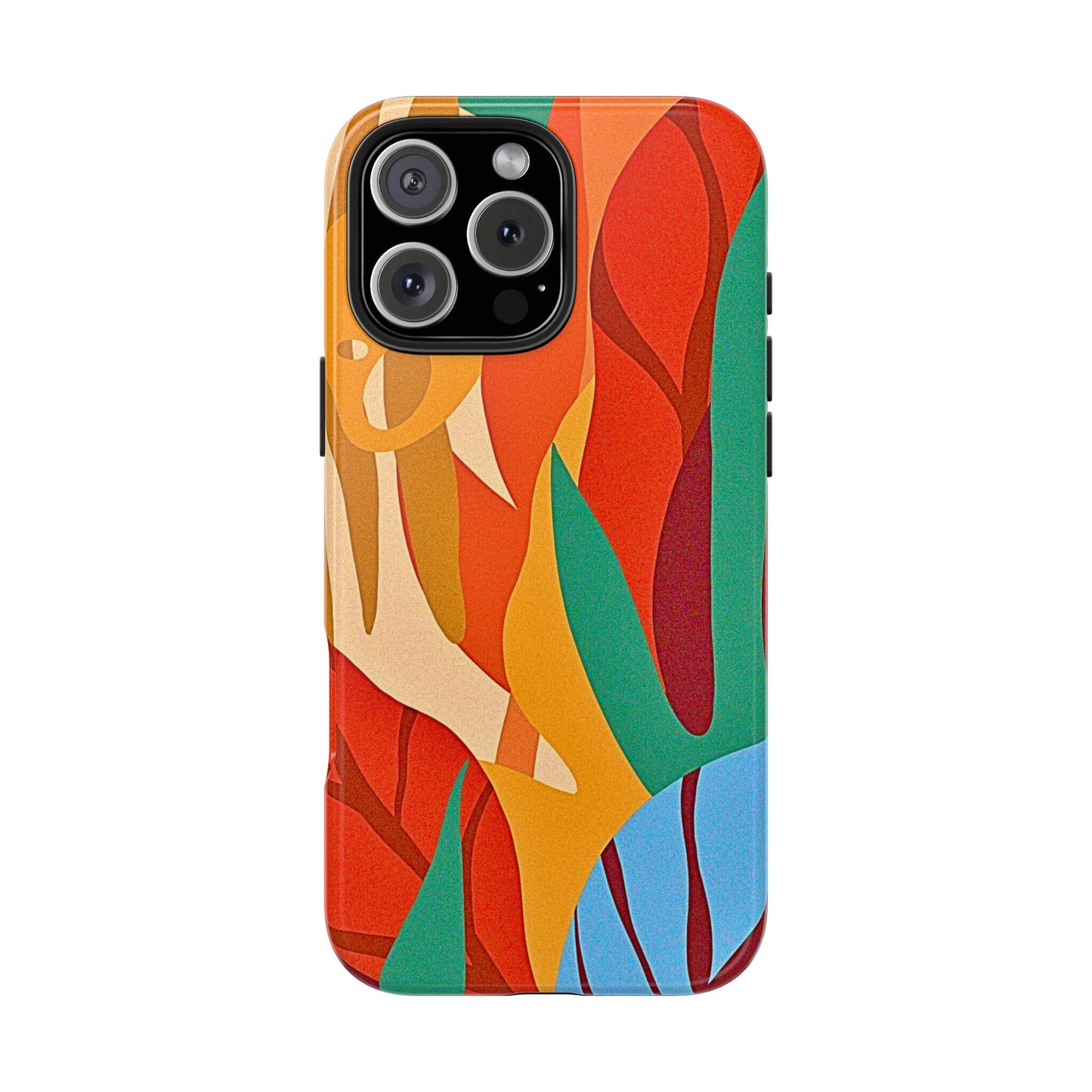 Abstract Autumn Leaves Tough Phone Case | Aesthetic