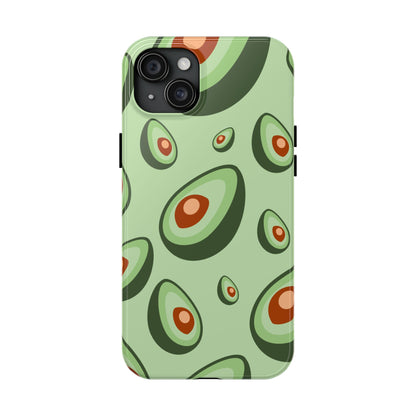 Trendy Avocado Pattern Green Aesthetic Minimal Fruit Phone Case | Food