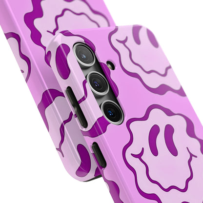 Waving Smile Preppy Pinky Tough Phone Case | Aesthetic