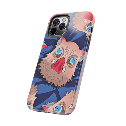 Inosuke Hashibira Head Pattern Tough Phone Case | Anime - Demon Slayer