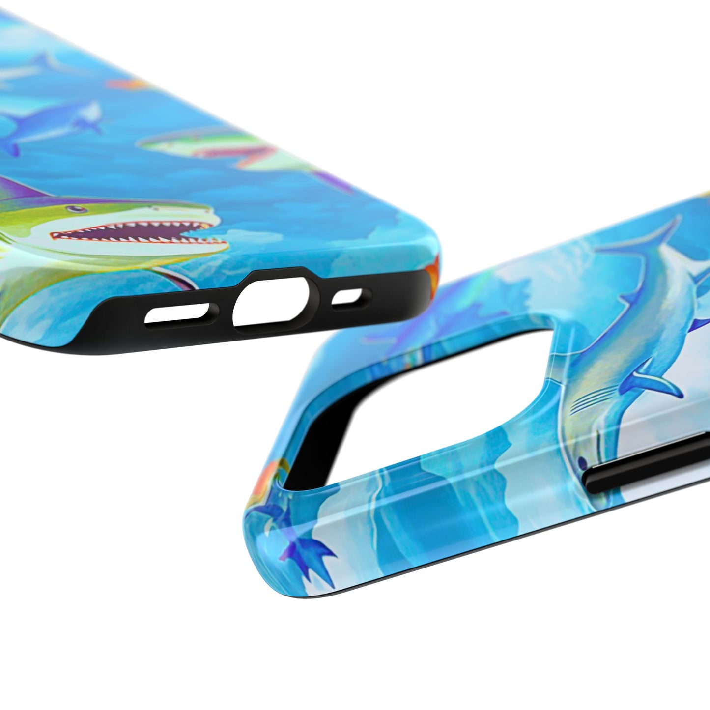 Sharks in the Sky Pattern Style Tough Phone Case | Animals