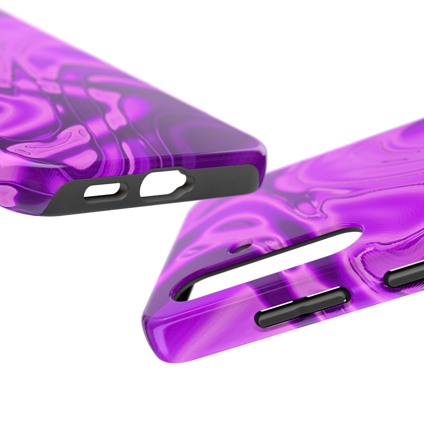Liquid Metal Purple Tough Phone Case | Aesthetic