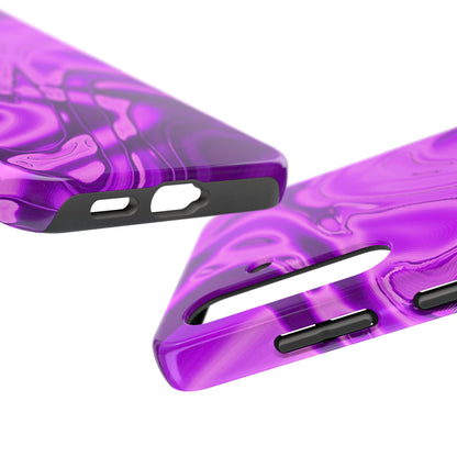 Liquid Metal Purple Tough Phone Case | Aesthetic