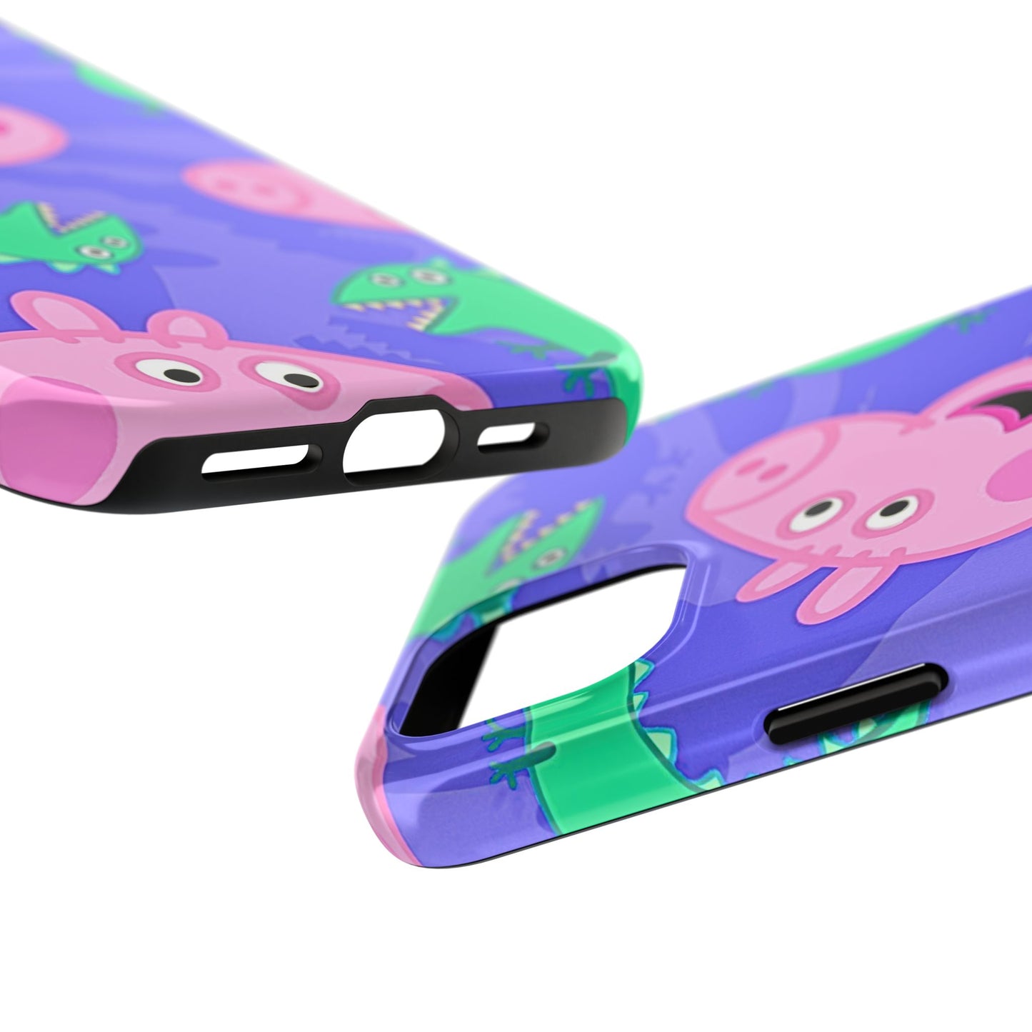 Peppa Pig & George Dinosaur Pattern Tough Phone Case | Cartoons - Peppa Pig