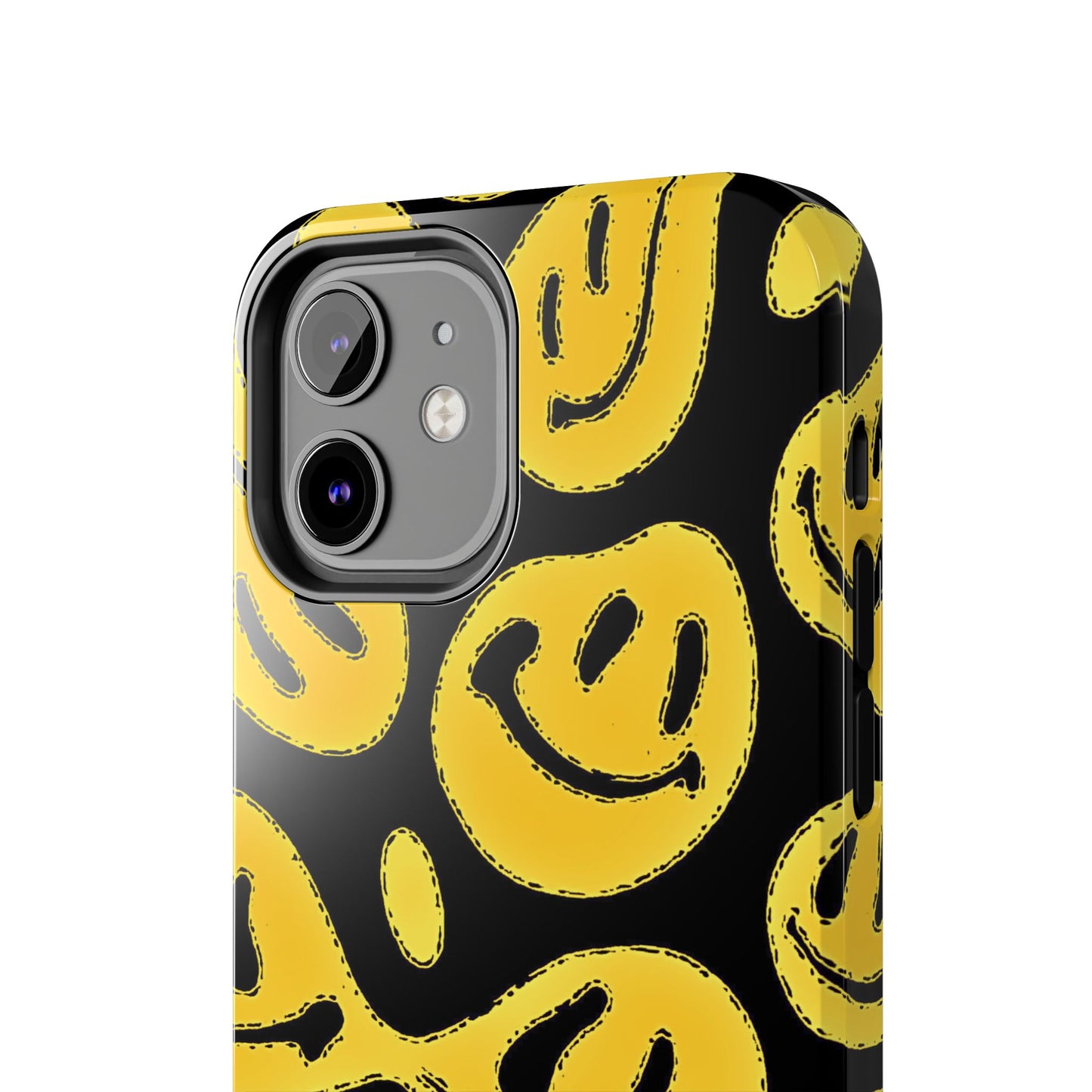 Funda resistente para teléfono con cara sonriente psicodélica colorida (versión 1) | Estética