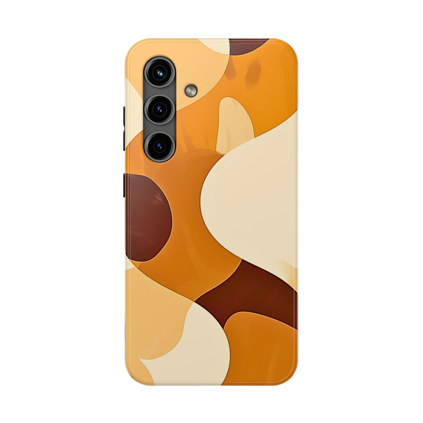 Funda/Cubierta resistente para teléfono con diseño en beige y marrón Earth Harmony | Estética