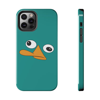 Phineas and Ferb Perry Platypus Eyes Teal Expression Tough Phone Case | Cartoon