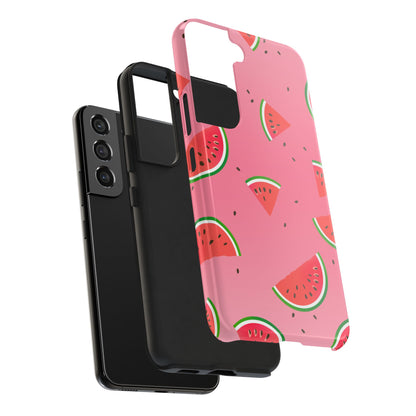 Pink and Red Gradient Watermelon Tough Phone Case | Food