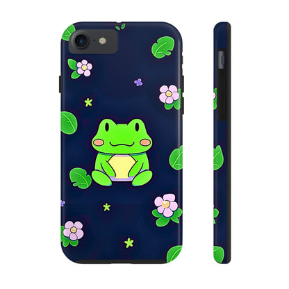 Adorable Froggy Black Tough Phone Case | Animals