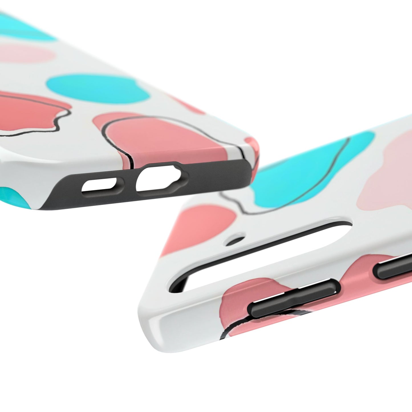 Abstract Shapes Preppy Pastel Style (Version 1) Tough Phone Case | Aesthetic
