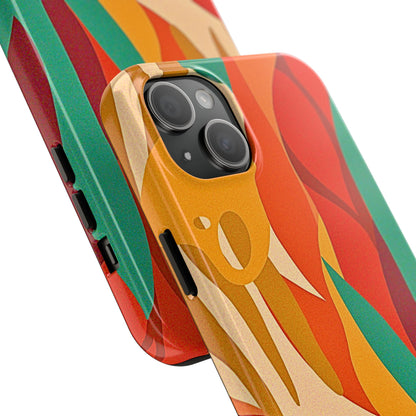 Abstract Autumn Leaves Tough Phone Case | Aesthetic
