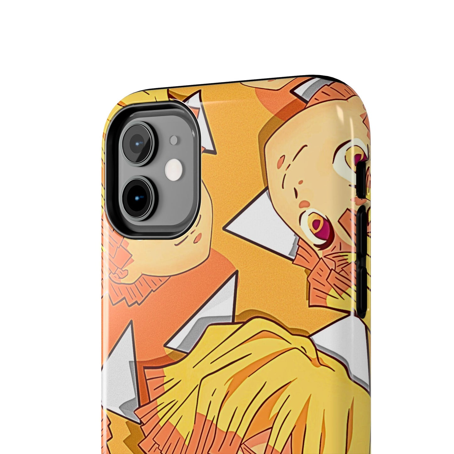 Zenitsu Agatsuma Haori Head Pattern Tough Phone Case | Anime - Demon Slayer