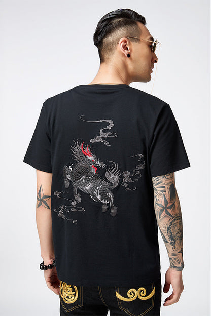 KH870 Kirin Embroidery Tee