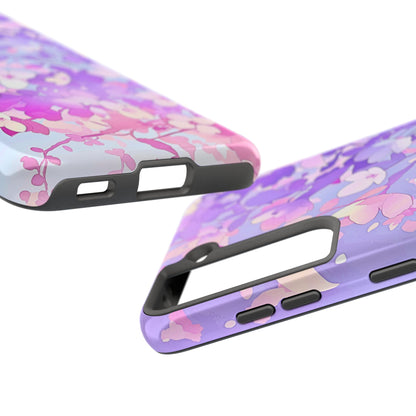 Funda resistente para teléfono con delicados estampados florales en tonos pastel | Estética