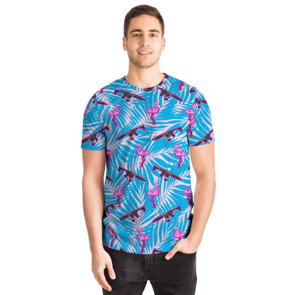 Rad Palm Front Line Flamingo Unisex T-Shirt