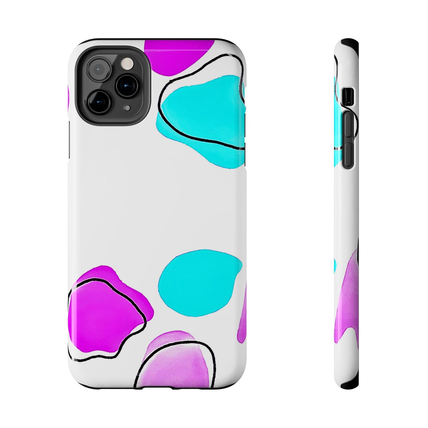 Abstract Shapes Preppy Pastel Style (Version 2) Tough Phone Case | Aesthetic