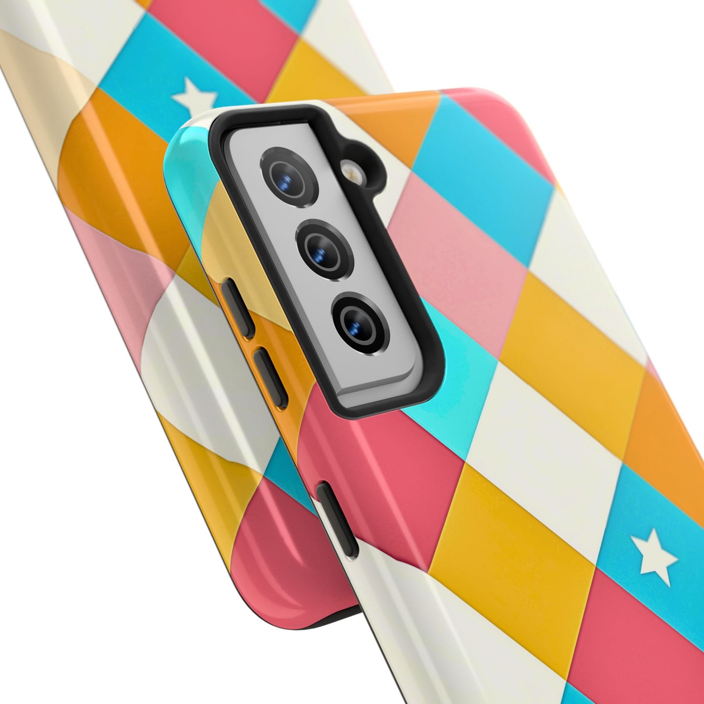 Vibrant Preppy Checkered Tough Phone Case | Aesthetic
