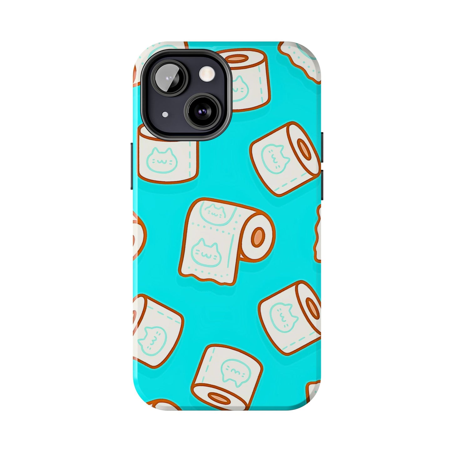 Funda resistente para teléfono con estampado de papel higiénico kawaii | Estética