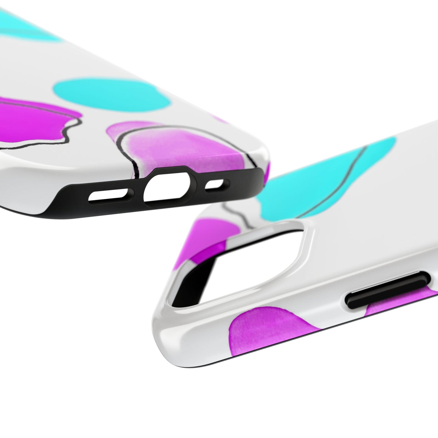 Abstract Shapes Preppy Pastel Style (Version 2) Tough Phone Case | Aesthetic