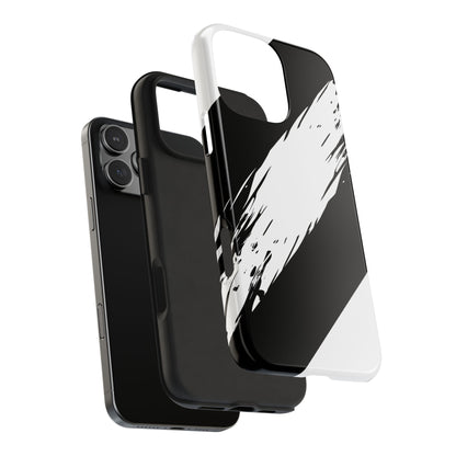 Funda/cubierta resistente para teléfono con rayas diagonales en blanco roto | Estética