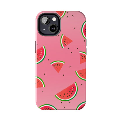 Pink and Red Gradient Watermelon Tough Phone Case | Food
