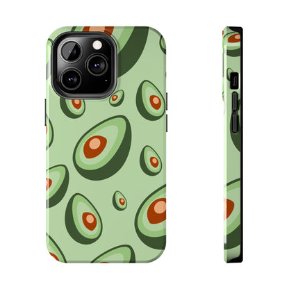 Trendy Avocado Pattern Green Aesthetic Minimal Fruit Phone Case | Food