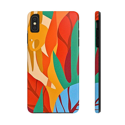 Abstract Autumn Leaves Tough Phone Case | Aesthetic