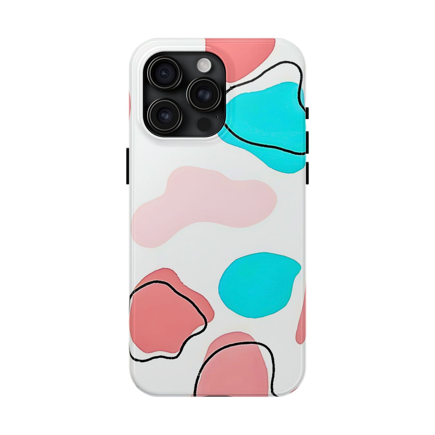 Abstract Shapes Preppy Pastel Style (Version 1) Tough Phone Case | Aesthetic