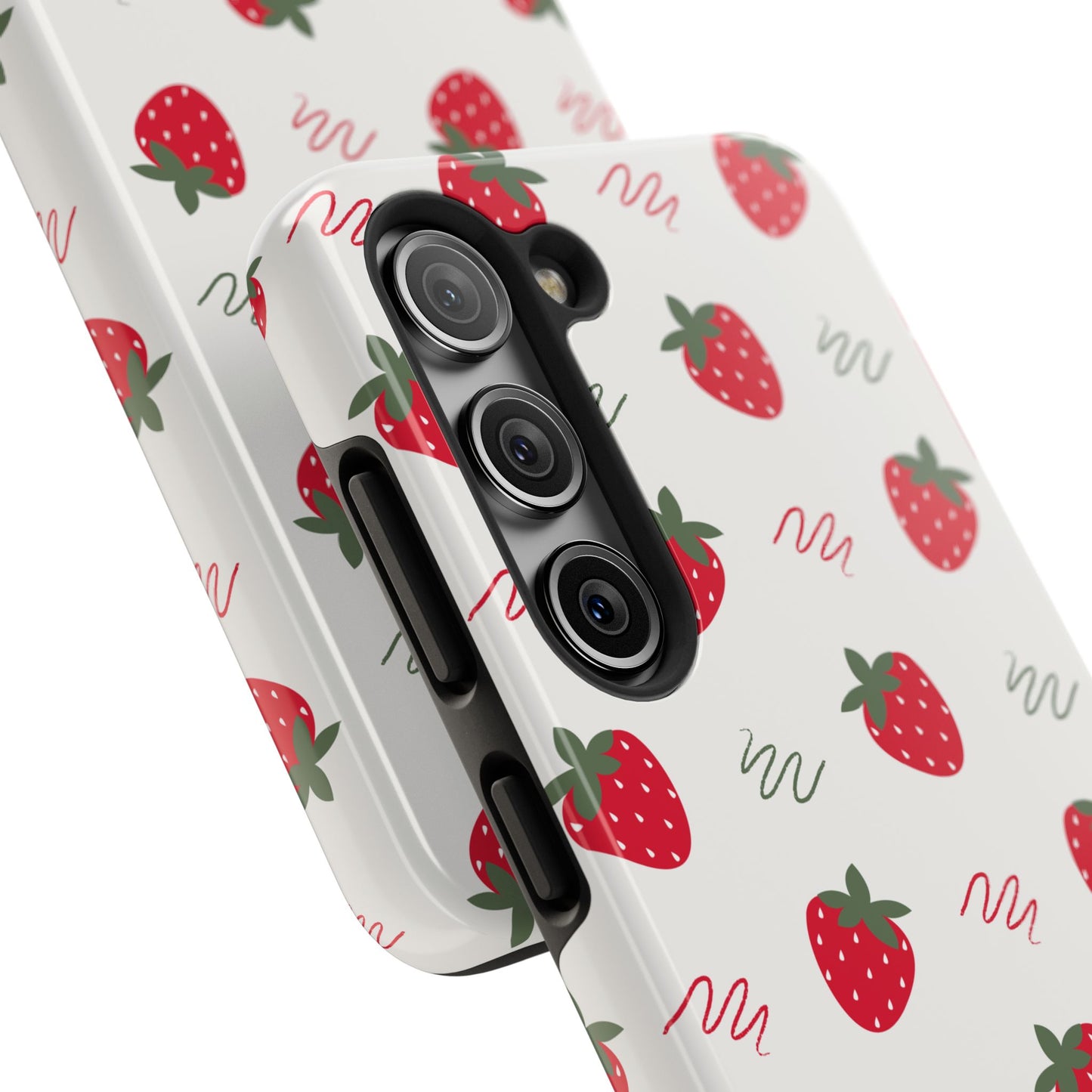 Strawberry Doodle Delight Tough Phone Case | Food