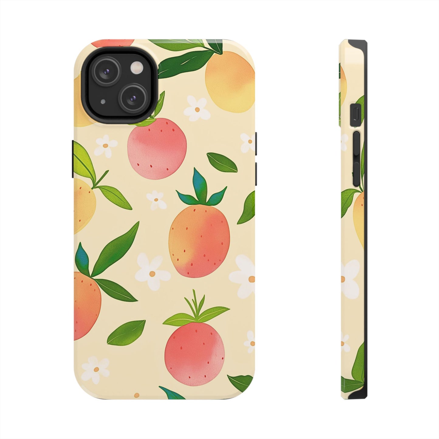 Mango Orange Fruit Pattern Tough Phone Case | Aesthetic